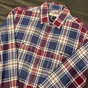Men’s Express Multicolor Plaid Button Down Shirt
